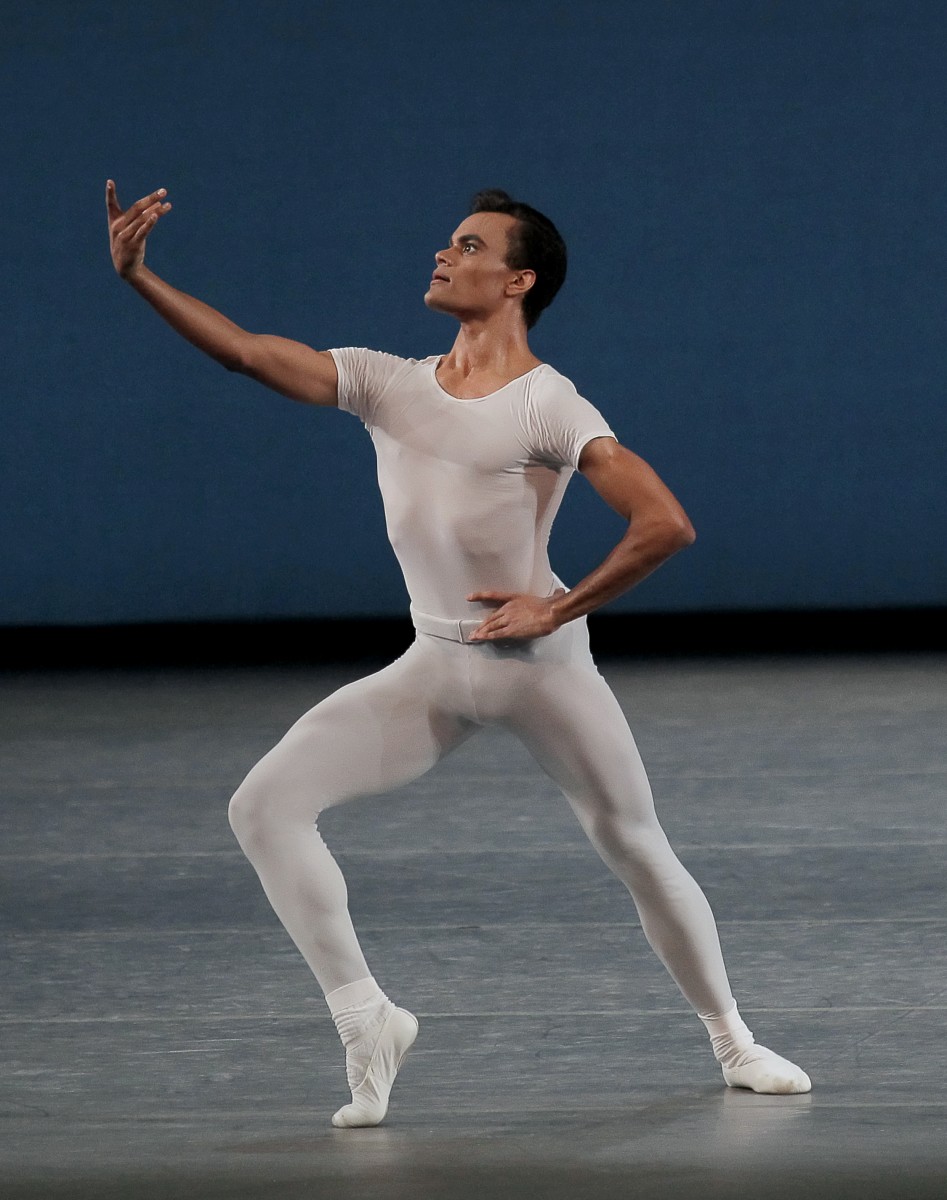 Taylor Stanley in George Balanchine's Square Dance. Photo: Paul Kolnik